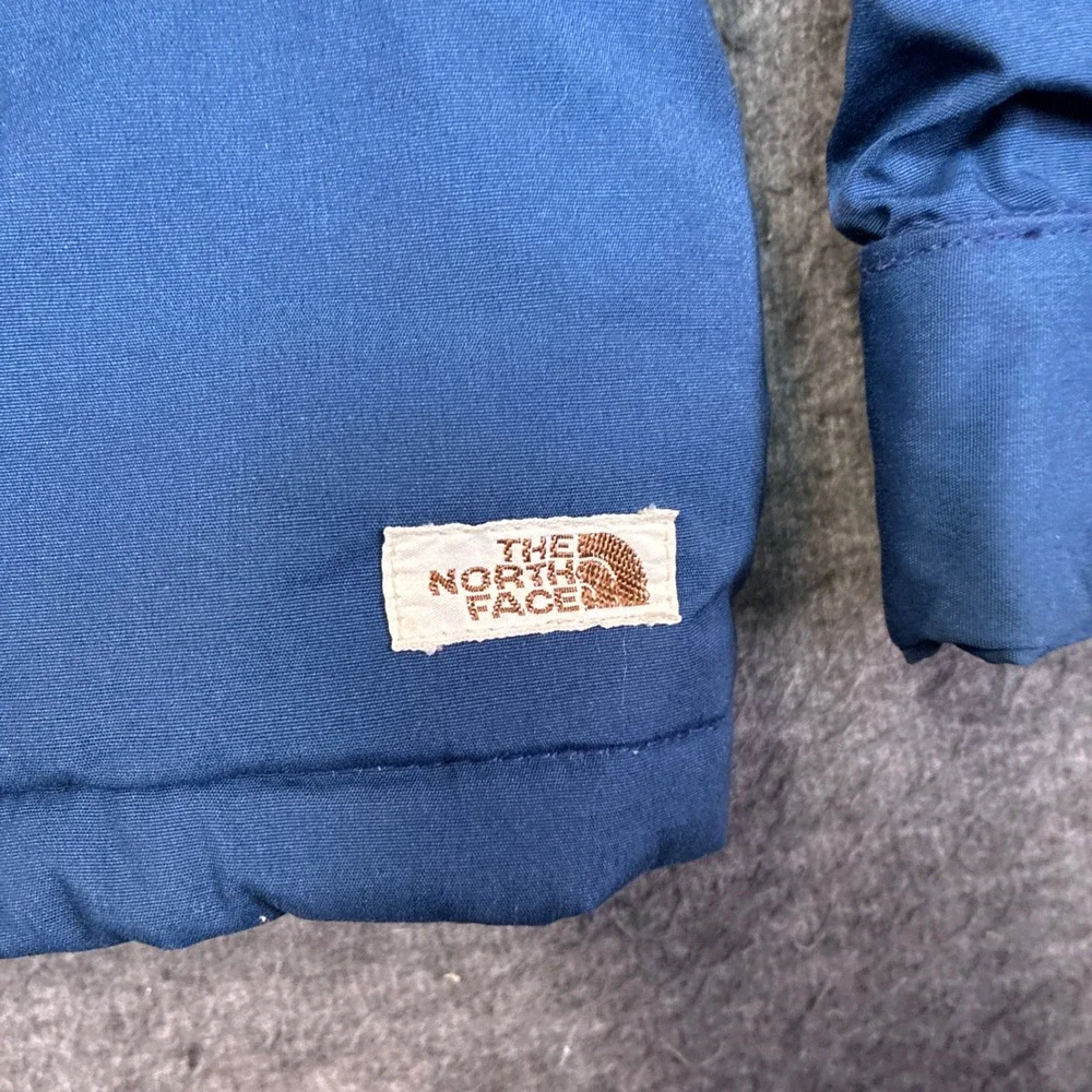 The North Face Puffer Jacket Mens M Blue Vintage Made in‎ USA Down Snap Front